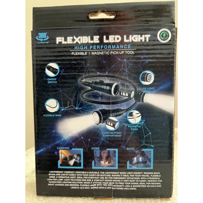 grand innovations Flexible 35" Wrap Dual Head LED Lights, Neck