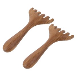 SAFIGLE 2Pcs Scalp Massager Gua Tool Handheld Head Massage Comb for Scalp Soothing Eye Acupoint Relaxation Comfortable Versatile Hair Stimulator