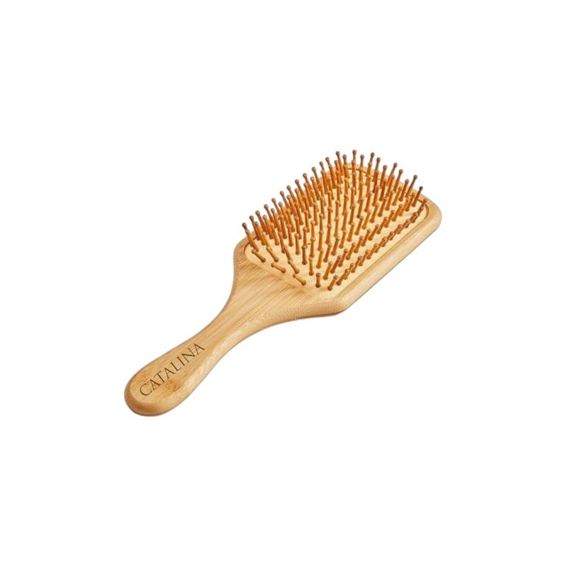Cepillo de Madera Cuadrado con Dientes de Bambú | Cepillo