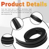 6.5 FT Truck Cap Rubber Weather Seal with T-Channel,Double Leaf