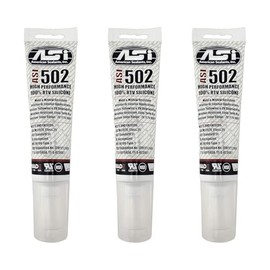 Silicone Sealant 100% RTV - 2.8 oz Squeeze Tube -Clear- 3pack