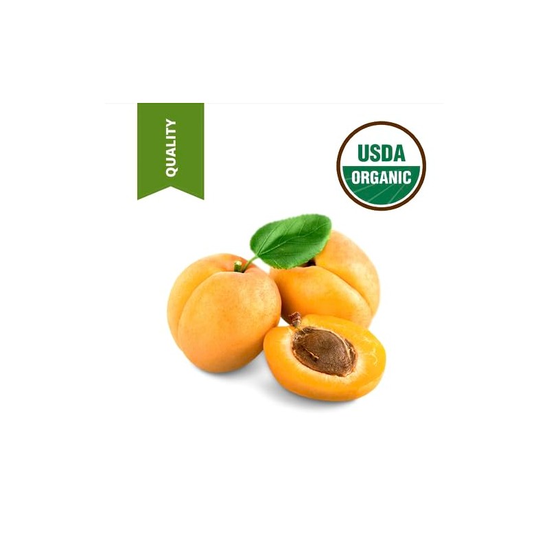 USDA Organic Cold Pressed Unrefined Apricot Kernel Oil (64 oz)