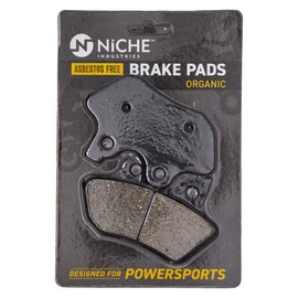 NICHE Brake Pad Set for Harley-Davidson Street Glide Dyna Road King Softail 44082-00E Front Rear Organic