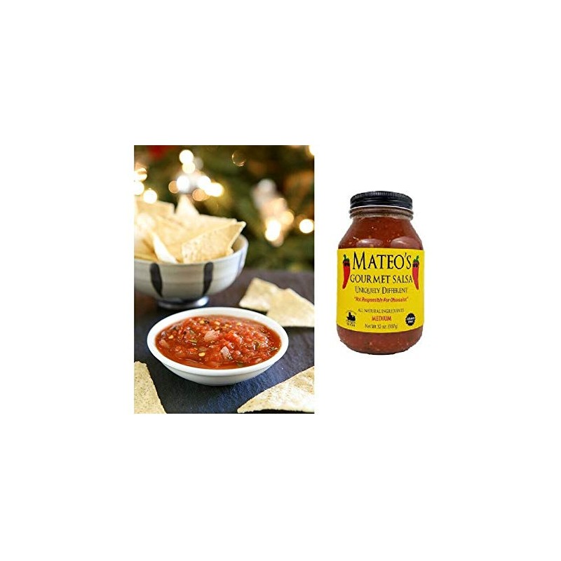 Mateo's Gourmet Salsa Medium Spice 2 Jars 32oz/907g