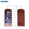 Yuoyar Portable Handicap Placard Holder for Auto - Ultra Transparent