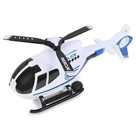 HOCHSTE 3D Police Helicopter Toy - Sound, Flashing Lights & Projection - Fun Kids Gift, Xmas Toy - Ideal for Boys & Girls Aged 3+ - Enhance Creativity & Motor Skills White One Size
