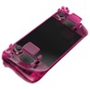 eXtremeRate Clear Candy Pink Custom Faceplate Back Plate Shell for