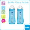 MAM Coloured 2nd Age 330ml Bottle 6 Months Debit Teat