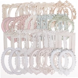 40Pcs Scrapbook,Lace Frames Scrapbook Paper Scrapbooking Lace Frames and Borders Vintage Scrapbook Cutouts Paper Lace for DIY Junk Journal Crafts Journaling Scrapbook Supplies
