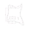 KAISH 11 Hole ST/Strat Style One Humbucker Guitar Pickguard Scratch