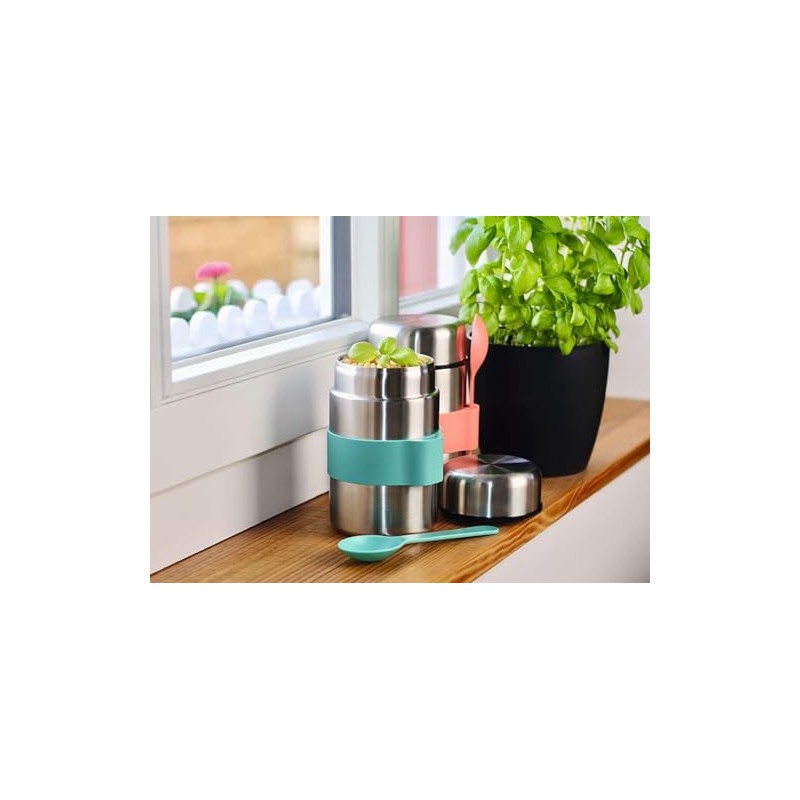 moses. Fernweh 82496 Thermal Food Container - Turquoise Stainless Steel