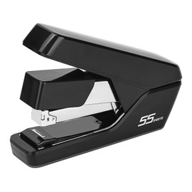 Effortless Flat Clinch Stapler, 50 Sheet Capacity Low Force Stapler for Desk, One Finger Touch Stapling Desktop Staplers, Portable & Space Save Size, Good for Home & Office
