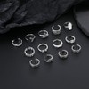 Acruccen 46 Pcs Toe Rings for Women Adjustable Vintage Bohemian
