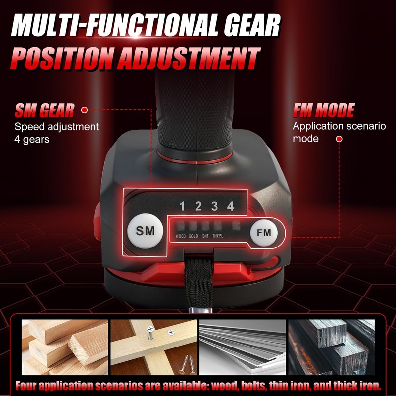 Gpaentsn 1/4" Impact Driver 1770 in-lbs for Milwaukee M18 with
