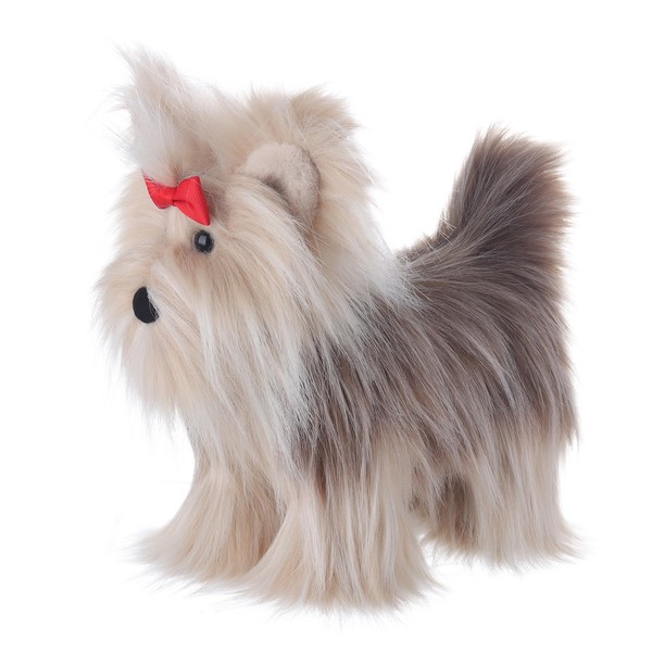 Apricot Lamb Cute Toys Plush Enthusiastic Yorkshire Terrier Dog Puppy