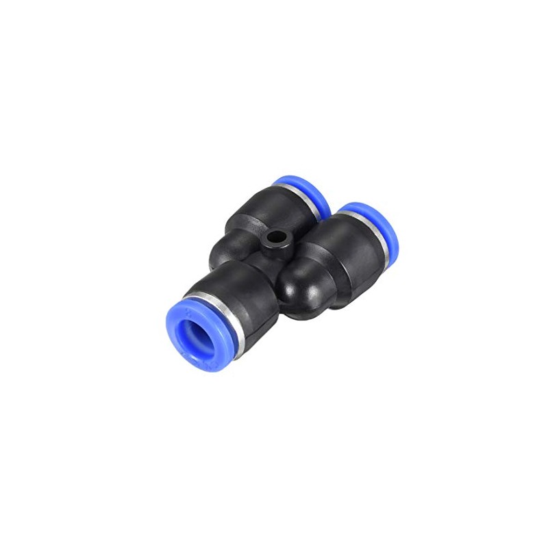sourcing map Plastic Connect Splitter Push to Tube Fittings 8