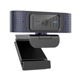 Spedal 1080p Full HD Webcam with Auto Focus, Dual Microphone & Privacy Protection, USB Port, Compatible with Zoom/Skype, Includes Universal Clamp & 1/4 Inch Tripod Thread