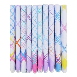 Caruso Italy Floral White Checks Cotton Handkerchief for Women | Soft and Absorbent, Occasions, Ideal for Gifting & Daily Use | 30x30 cm, Pack of 10