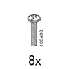 Screws (8 Pack) Part # 100408 Replacement for IKEA Furniture