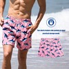 BRISIRA Mens Swim Trunks 5 Inch Compression Liner Beach Swim