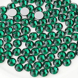 Beadsland Gemas redondas de cristal para decoración de uñas y arreglos artesanales (0.05 a 0.34 pulgadas)