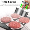 zCloud Adjustable Hamburger Patty Maker Stainless Steel Hamburger Press Patty