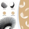 LASHVIEW Eyelash Extensions,Ellipse Flat Eyelash Extensions 0.15mm C Curl 10mm,Mink