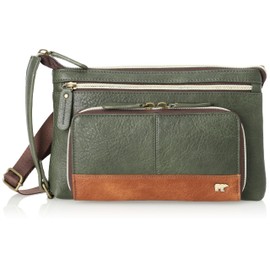 Golden Bear GBMH3NE3 Shoulder Antiqued 2-Way Clutch Shoulder Bag, Wallet Shoulder Bag, Second Bag, green