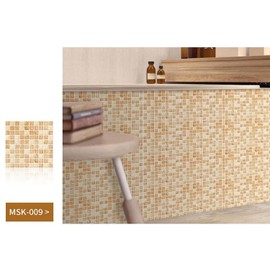 CONPHERON Pack of 10 Tile Stickers for Kitchen and Bathroom 20 x 20 cm Mosaic Wall Tile Stickers Tiles Decorative Tile Film for Bathroom Kitchen Back Wall