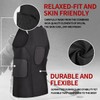 DGYAO Rugby Padded Compression Vest Sleeveless Shirt Chest Rib Back