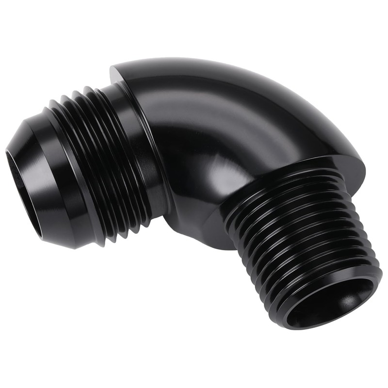Podavelle 12AN Male Flare to 1/2 NPT Pipe 90 Degree
