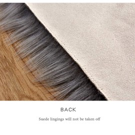 Heart Shaped Soft Faux Sheepskin Fur Area Rugs for Home Sofa Floor Mat Plush, 3ft x 2.2ft (Violet)