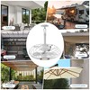OSGNER 15" Outdoor Ceiling Fan with Light, Waterproof Gazebo Fan