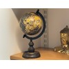 EXERZ SI-7001 Vintage Ball with Wooden Base, Black, 13 cm