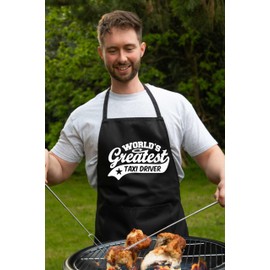 Print4U Apron Greatest Taxi Driver Gift For Her Gift For Him Birthday Present Red