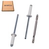 SKIR'CO Pack of 100 Painted Blind Rivets 3.2 x 12