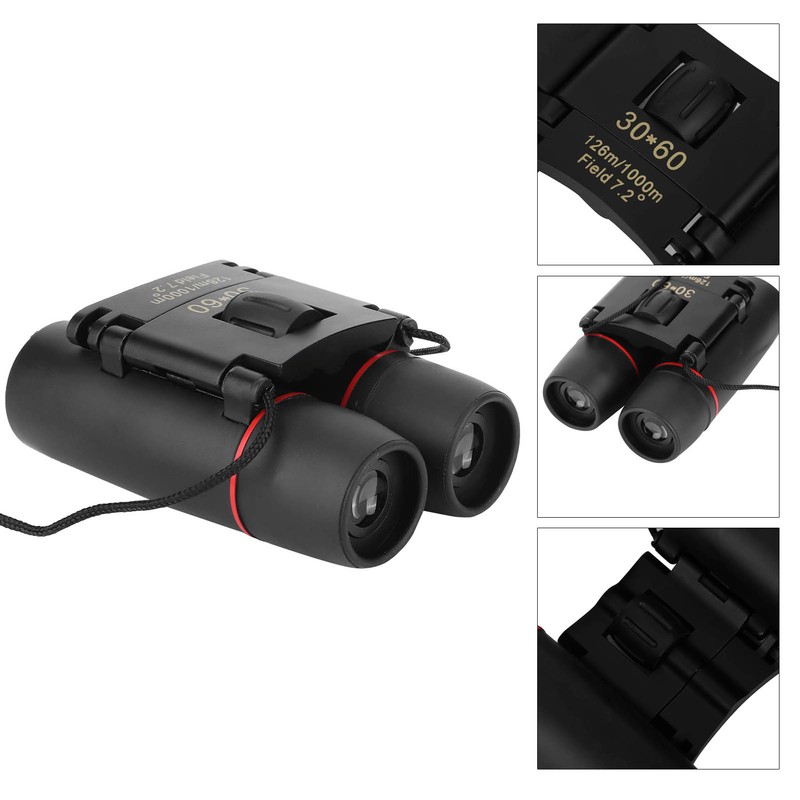 30x60 Zoom High Definition Folding Binocular Telescope for Outdoor Travel