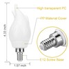 OHLGT Upgrade E12 Flame Bulbs 8 Pack, 3 Mode LED