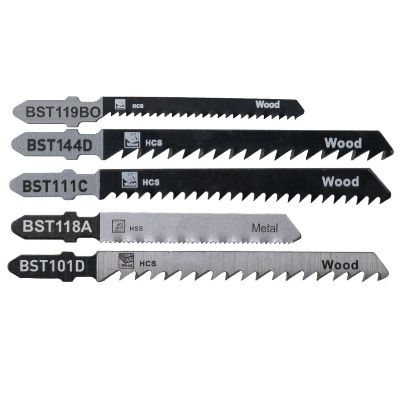 100pc T Shank Fitting Jigsaw Cutting Blades Set for Plastic