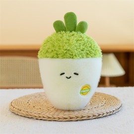 champracer Fruit Vegetable Plush Toys, Cute Fruit Vegetable Cuddly Toy, for Playing and Cuddling, Soft Cuddly Toy for Girls, Boys, Babies (20 cm, White Radish)