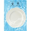TAMAYKIM 10 Inch Porcelain Salad Dinner Plates 8 Pieces, Wide
