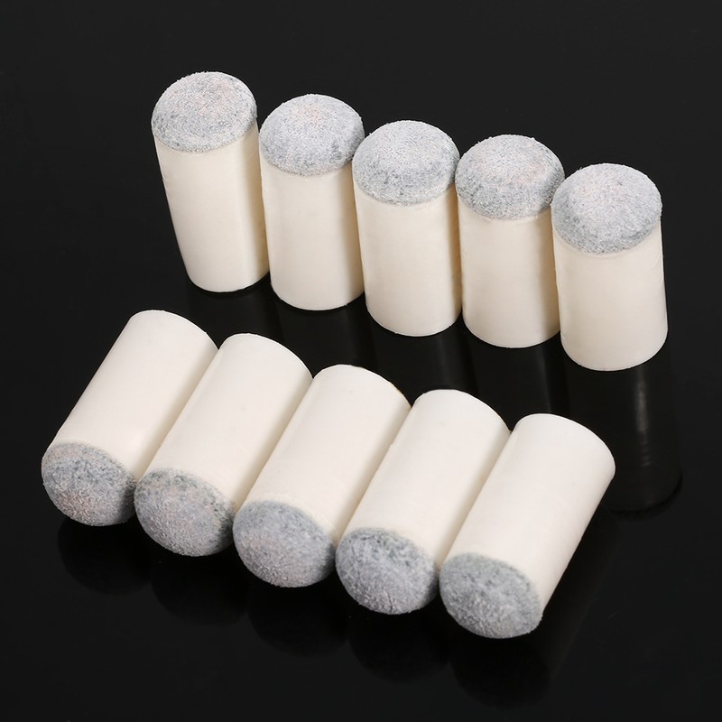 100PCS Slip-on Pool Cue Tips Billiard Cue Ferrules Billiard Cue