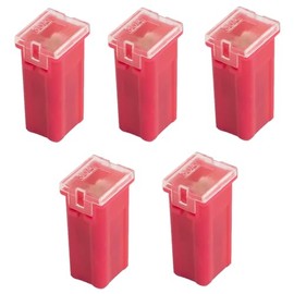 30A Delon Technology - Block Fuses JCase Tall, 5 Pack, 14,2x12x27mm / 0.56x0.47x1.1 Inch, max 32V, Pink