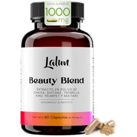 Beauty Blend Orgánico  5 Hongos Adaptógenos Chaga  Kings Trumpet  Maitake  Tremella  Shiitake  Apoya el Bienestar de la Piel, Cabello y Vitalidad