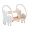 Nuvograin Wooden Step Stool for Toddlers,Cute Elephant Design,Stable for Daily