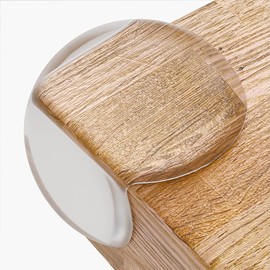 Clear Corner Protectors Baby Proof (12 Pack) - Strong Adhesive, Shock-Absorbing Bumpers for Furniture & Table Edges - 1-Minute Babyproofing for Toddler Rooms, Wood, Glass & Marble