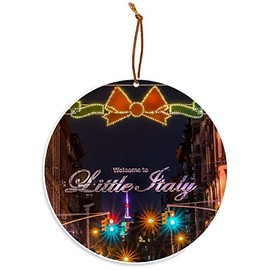 Gotham Decor Christmas in New York Little Italy Christmas Tree Ornament