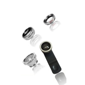 Expand Your Smartphone's Potential: 3-in-1 Fisheye Lens Kit - Wide Angle, Macro, Fish Eye - Clip-On for Stunning Photos & Videos (Silver)