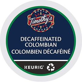 Timothy's World Coffee DECAF Colombian 4 Boxes of 24 K-Cups for Keurig Brewers (Packaging May Vary)