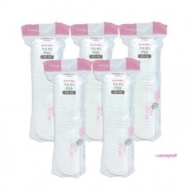 Mimi Shop O01 Dual cotton pad 100P round cleansing tissue 5 pcs makeupyza195 / 듀얼화장솜 100P 원형 클렌징티슈 5개 메이크업yza195
